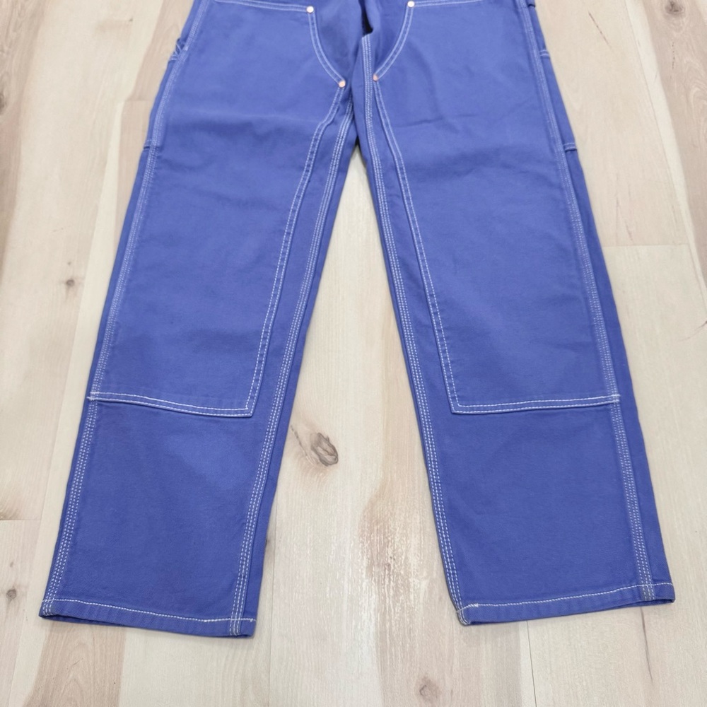 Stan Ray Men's 26 Double Knee Pant Workwear Jeans Blue Iris Purple Cotton Rare - Picture 7 of 14